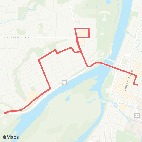 Cherriots Edgewater Street map