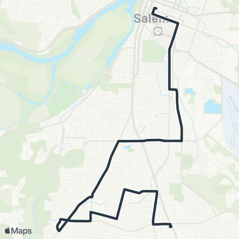 Cherriots 12th / Liberty map