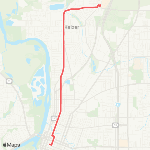 Cherriots Broadway / River Road map