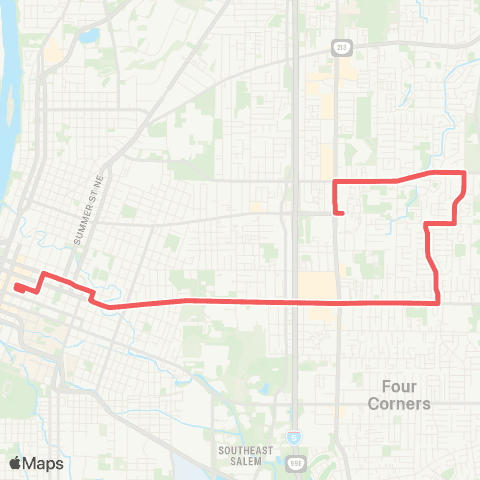 Cherriots Center Street map