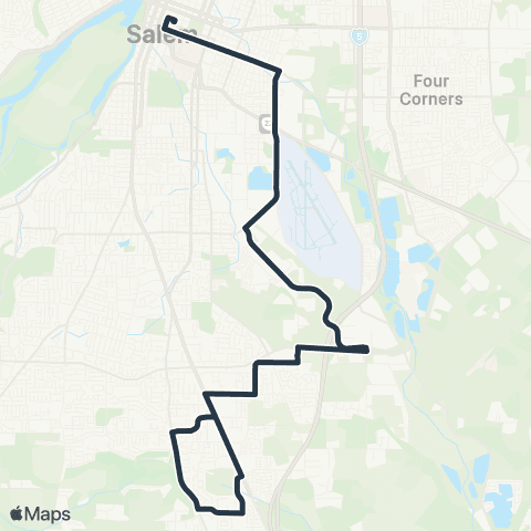 Cherriots Fairview Industrial map