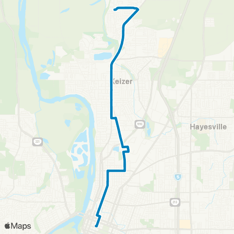 Cherriots Cherry / River Road map