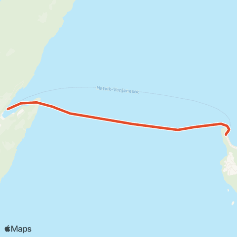 Skyss Hatvik - Venjaneset map