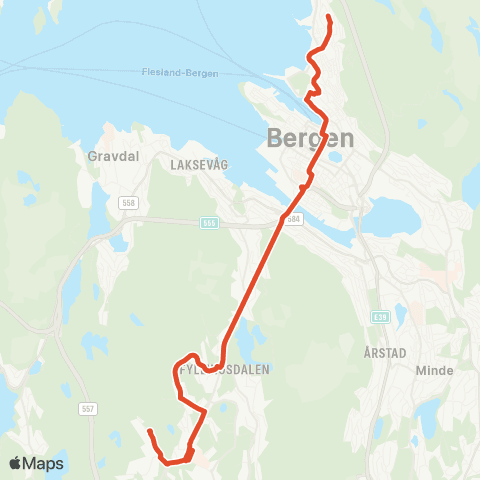 Skyss Barlieveien - Formanns vei map