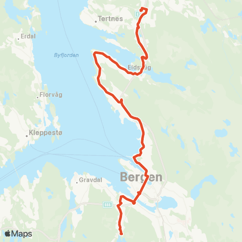 Skyss Åsane - Løvstakkskiftet map