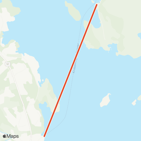 Skyss Knappskog - Geitanger map