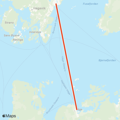 Skyss Reksteren - Våge - Os map