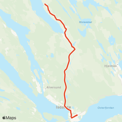 Skyss Nesse - Knarvik map