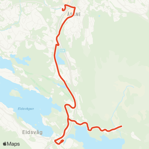 Skyss Åsane terminal - Selvik - Jordal map