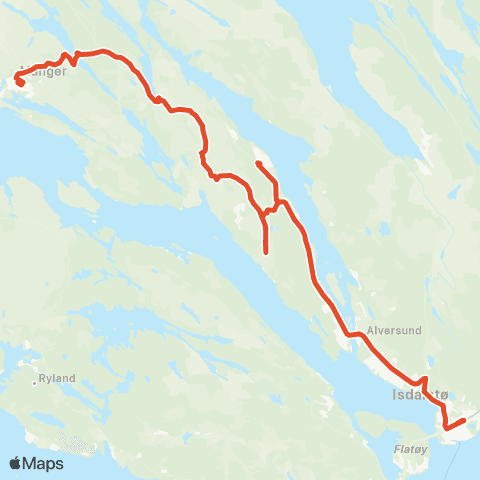 Skyss Manger - Knarvik map