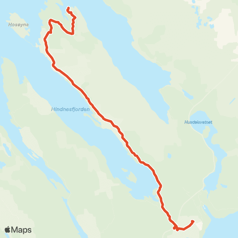 Skyss Nesbøsjøen - Ostereidet map
