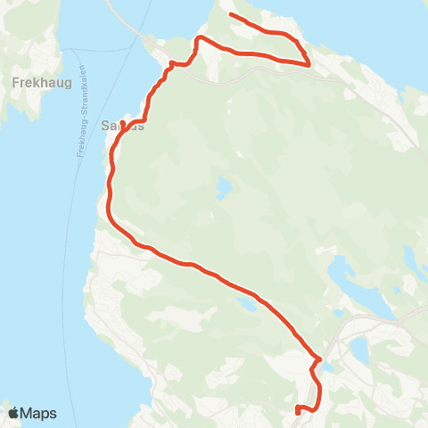 Skyss Hordvik - Tellevik - Salhus - Åsane terminal map