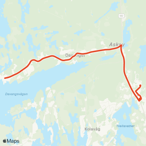 Skyss Breivik - Ravnanger terminal map
