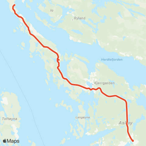 Skyss Herdla - Ravnanger terminal map