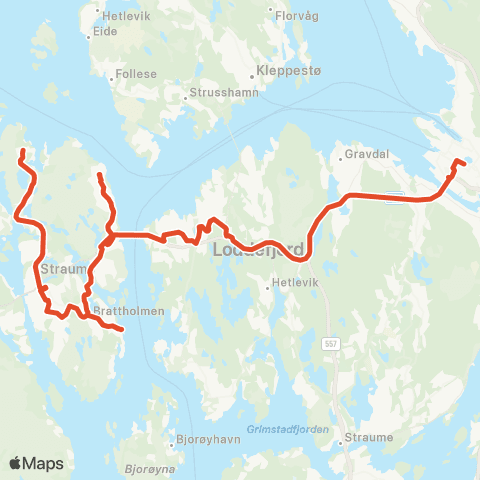 Skyss Anglevik - Straume map
