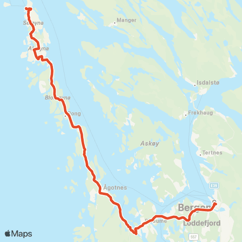 Skyss Hellesøy - Ågotnes map