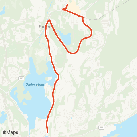 Skyss Oasen - Løtveit map