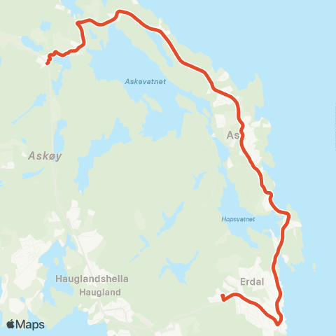 Skyss Skoleturer Askøy map