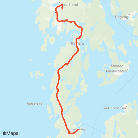 Skyss Svortland-Langevåg map