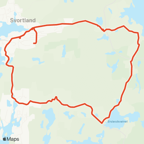 Skyss Svortland-Alvsv-Mæland-Ekorns. map