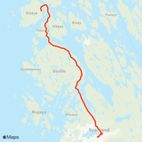 Skyss Svortland-Urangsvåg-Brandasund map