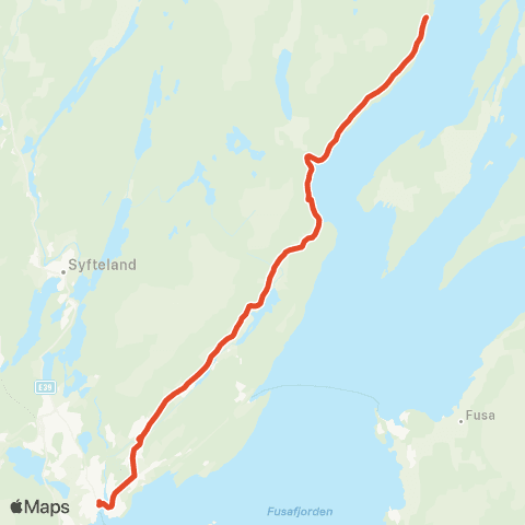 Skyss Solbjørg - Osøyro map