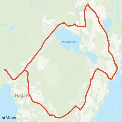 Skyss Hagavik / Nore Neset - Osøyro map