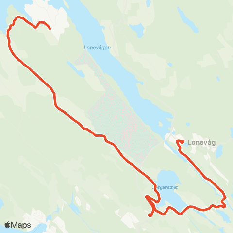 Skyss Raknes - Lonevåg map