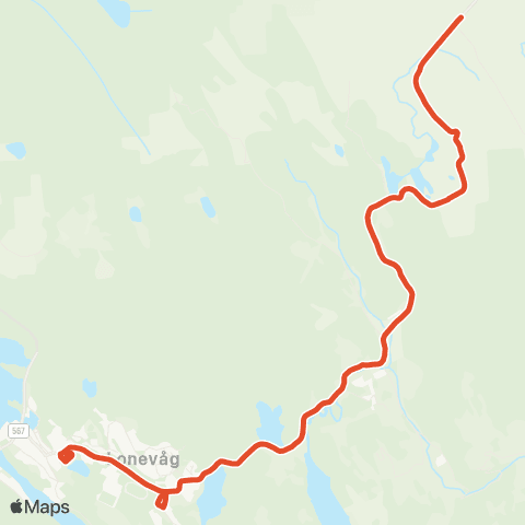 Skyss Myking - Fitje - Lonevåg map