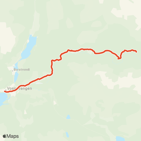 Skyss Voss - Raundalen map