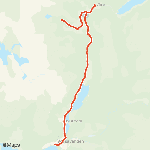 Skyss Voss - Holbygdi map
