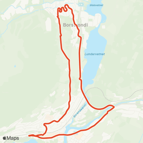 Skyss Voss-Skjerpe / Sivlevegen(Ringbuss) map