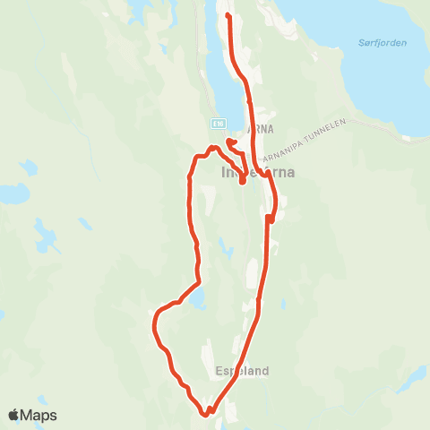 Skyss Skoleruter Arna map