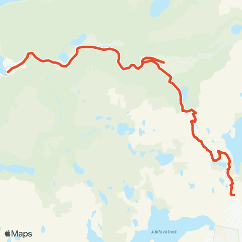 Skyss Jondal-Krossdalen-Folgefonn skisenter map