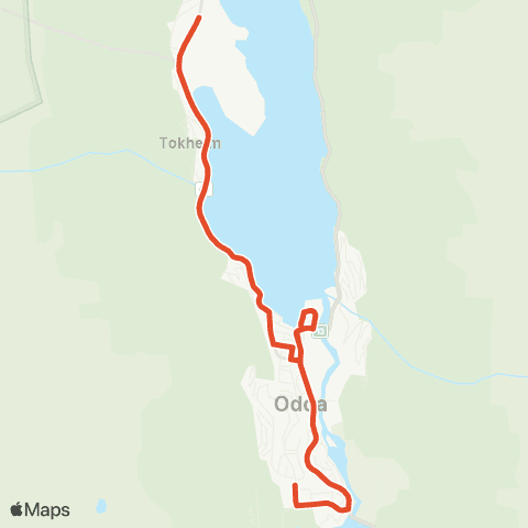 Skyss Eitrheim - Odda map