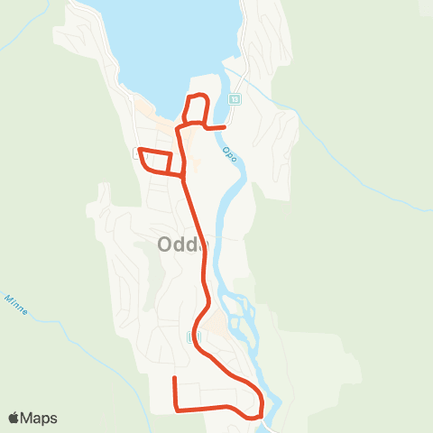 Skyss Freim - Ragde - Odda map