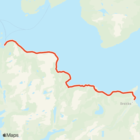 Skyss Oppedal-Rutledal-Nordgulen map