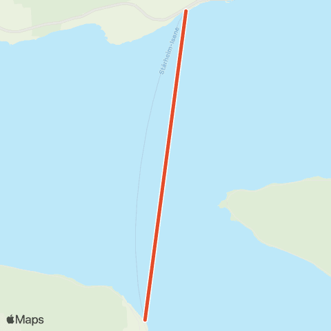 Skyss Stårheim-Isane map