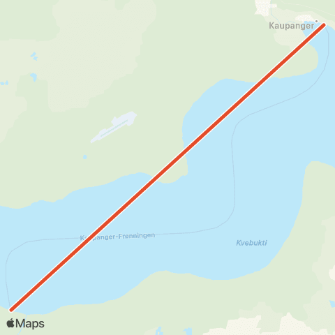 Skyss Kaupanger-Frønningen map