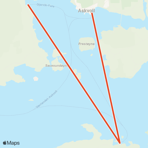 Skyss Askvoll-Fure-Gjervik map