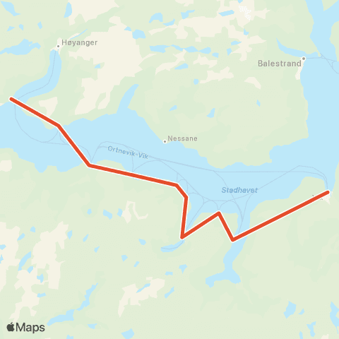 Skyss Nordeide-Ortnevik-Vik map
