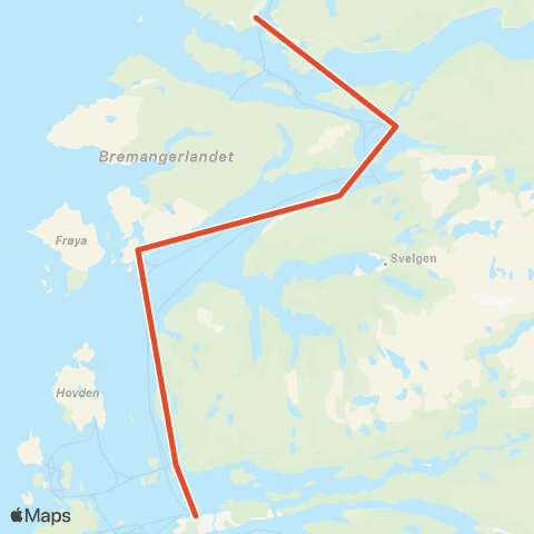 Skyss Måløy-Smørhamn-Florø Kystv.eks map