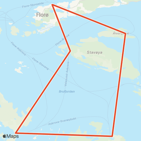 Skyss Florø-Askrova-Stavang-Svanøy map