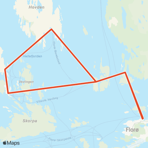 Skyss Florø-Barekstad-Batalden-Fanøy map