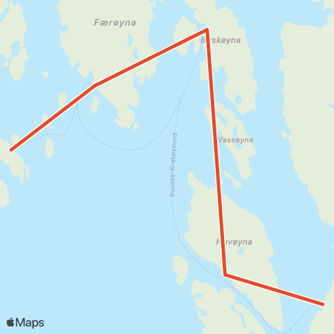 Skyss Nord-Solund map