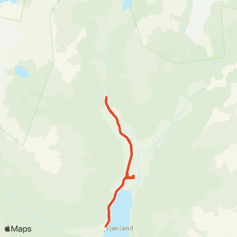 Skyss Brebussen i Fjærland map