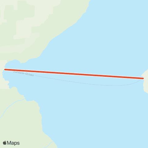 Skyss Solvorn-Ornes map