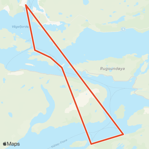 Skyss Måløy-Gangsøy-Risøy map