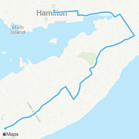ShoreLink Ord Road <-> Hamilton map
