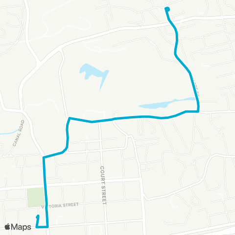 ShoreLink Pond Hill <-> Hamilton map